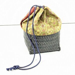 Japanese Geisha Kago drawstring bag, Chawan Tea Bowl pouch